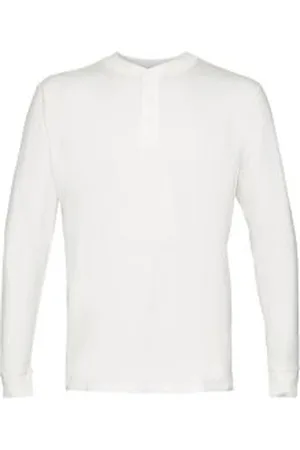 ESPRIT Top met lange mouwen en knopen