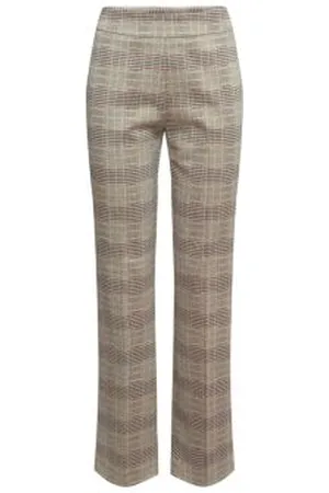 ESPRIT PRINCE OF WALES CHECK mix & match broek met uitlopende pijpen
