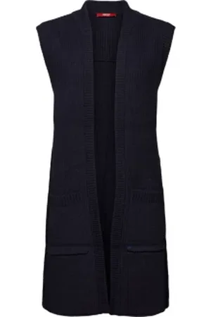 ESPRIT Gerecycled: lang mouwloos vest