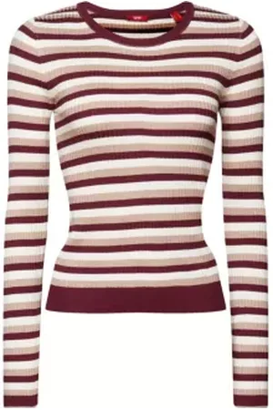 ESPRIT Gestreepte, geribde top