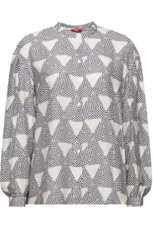 ESPRIT Crêpe blouse met motief