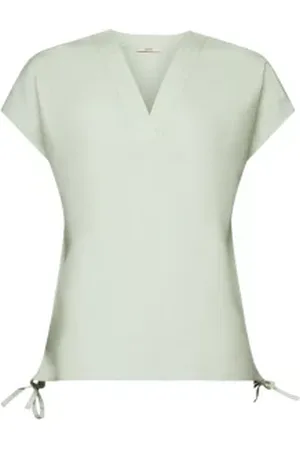 ESPRIT Mouwloze blouse, 100% katoen