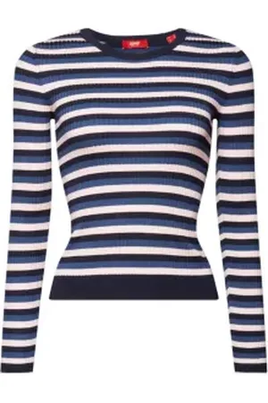 ESPRIT Gestreepte, geribde top