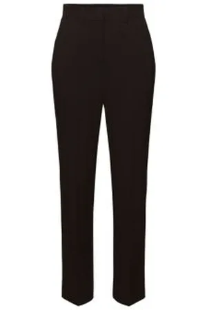 ESPRIT Crêpe broek met rechte pijpen