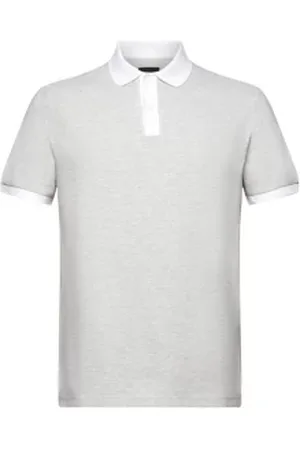 ESPRIT Tweekleurig piqué poloshirt