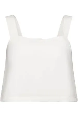ESPRIT Cropped camisole top, linnenmix
