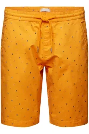 ESPRIT Pull-on short met motief, katoen met stretch