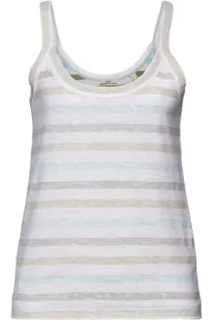 ESPRIT Gestreepte tanktop, 100% katoen