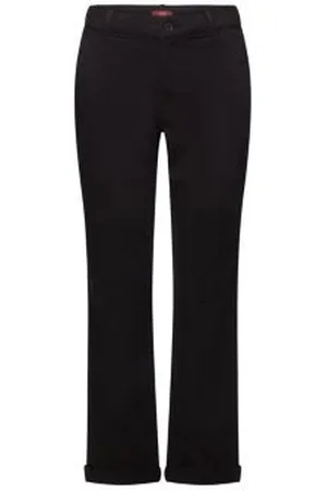 ESPRIT Elastische chino, katoenmix
