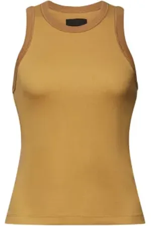 ESPRIT Geribde jersey tanktop van stretchkatoen