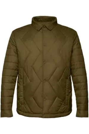 ESPRIT Gerecycled: gewatteerde lichte jas