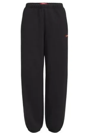 ESPRIT Logo-sweatbroek van katoenen fleece
