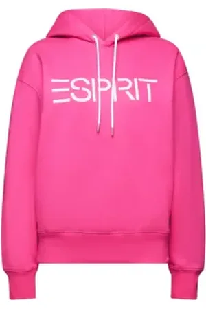ESPRIT Uniseks hoodie van fleece met logo