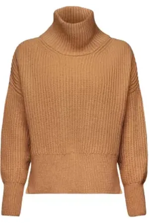 ESPRIT Ribgebreide trui met turtleneck