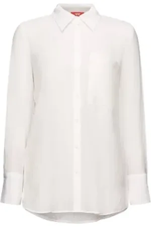 ESPRIT Crinkled T-shirt met lange mouwen