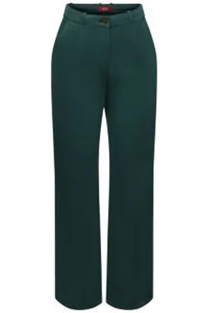 ESPRIT Wide fit chino met hoge taille