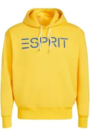 ESPRIT Uniseks hoodie van fleece met logo