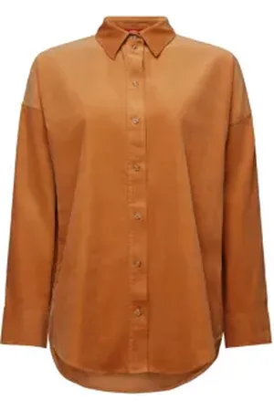 ESPRIT Oversized corduroy overhemdblouse