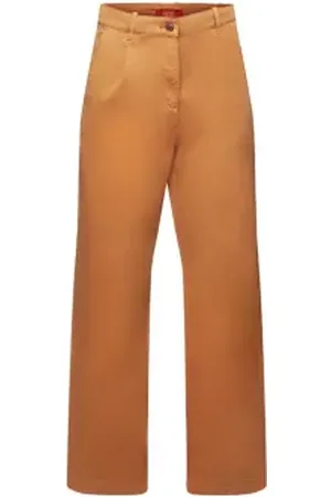 ESPRIT Wide fit chino met hoge taille