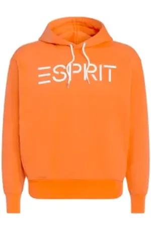 ESPRIT Uniseks hoodie van fleece met logo