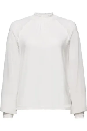 ESPRIT Longsleeve van een materiaalmix