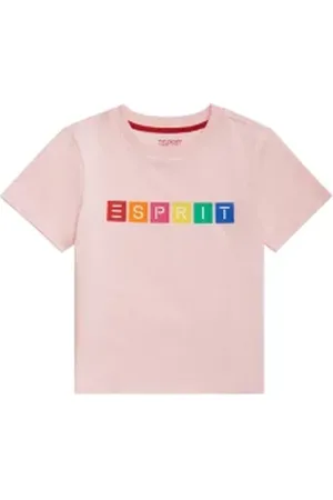 ESPRIT T-shirt van organic cotton met geometrisch logo
