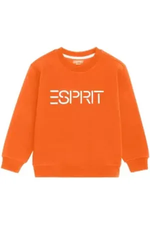 ESPRIT Sweatshirt met logo en ronde hals