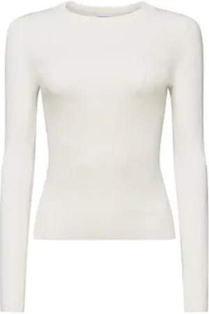 ESPRIT Ribgebreide trui met ronde hals