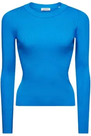 ESPRIT Ribgebreide trui met ronde hals