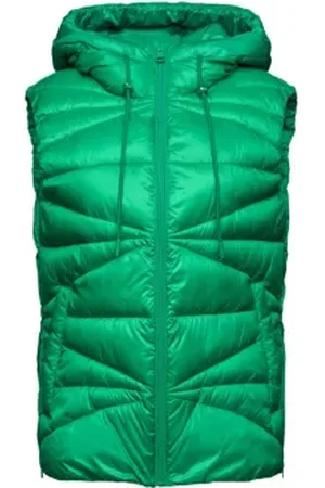 ESPRIT Waterafstotende bodywarmer met capuchon