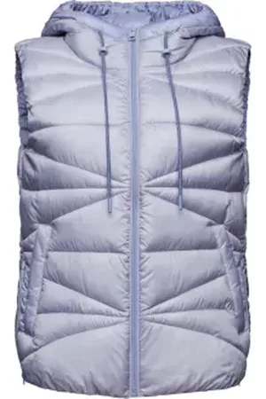 ESPRIT Waterafstotende bodywarmer met capuchon