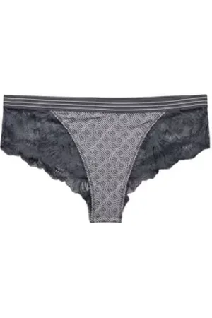 ESPRIT Brazilian hipster-short met kant en print