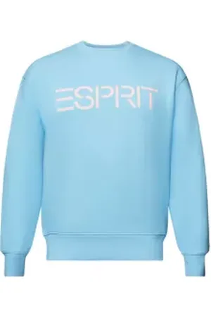 ESPRIT Uniseks sweatshirt van katoen-fleece met logo