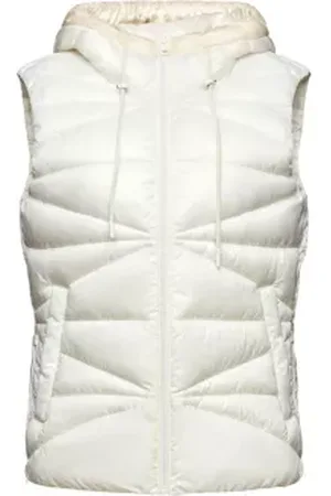 ESPRIT Waterafstotende bodywarmer met capuchon