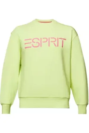 ESPRIT Uniseks sweatshirt van katoen-fleece met logo