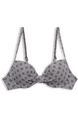ESPRIT Gewatteerde bikinitop met beugels en print