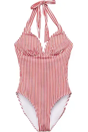 ESPRIT Gestreept badpak met halter