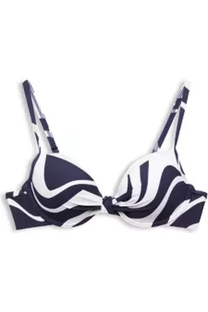 ESPRIT Gewatteerde bikinitop met beugels en print