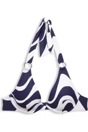 ESPRIT Bikinitop met halter en print