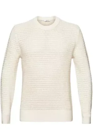 ESPRIT Opengebreide trui met ronde hals