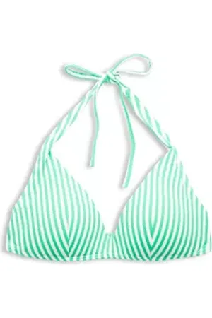 ESPRIT Gestreepte bikinitop met halter