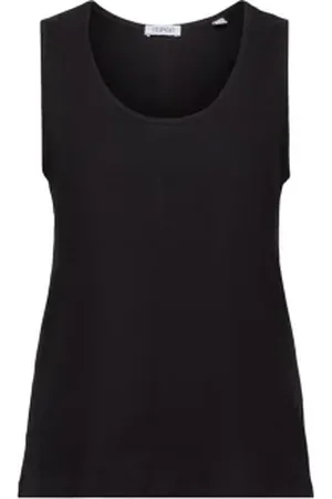 ESPRIT Tanktop met wijde ronde hals