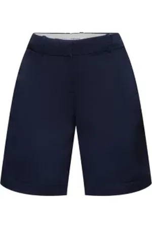 ESPRIT Twill short met omgeslagen boorden