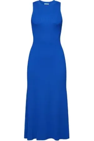 ESPRIT Mouwloze geribde midi-jurk