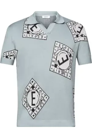 ESPRIT Polo met jacquard logo