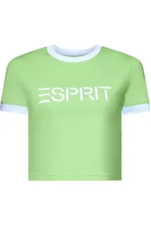 ESPRIT T-shirt van katoen-jersey met logo