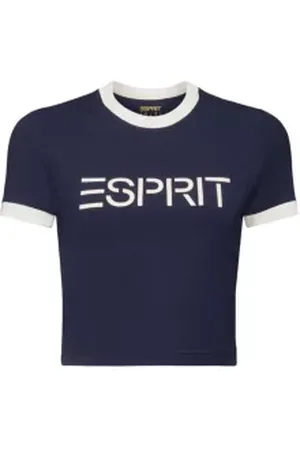 ESPRIT T-shirt van katoen-jersey met logo