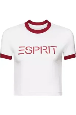 ESPRIT T-shirt van katoen-jersey met logo
