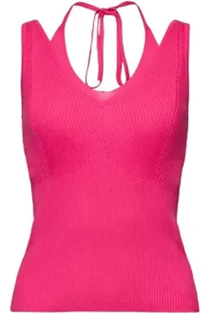 ESPRIT Dubbellaagse sweater tank top met halter