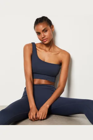 Etam Asymmetrische geribbelde bralette - lichte ondersteuning - CAPSULE ACTIVE - M -